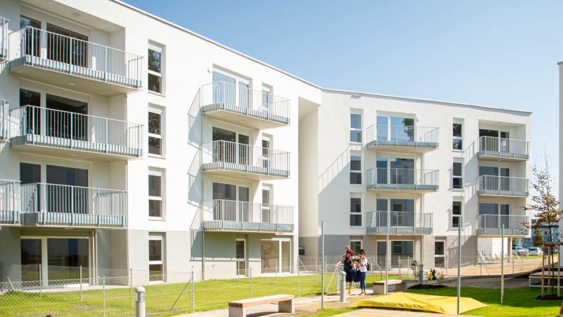 Wohnhausanlage mit 45 Wohneinheiten in Vöcklabruck © HABAU GROUP